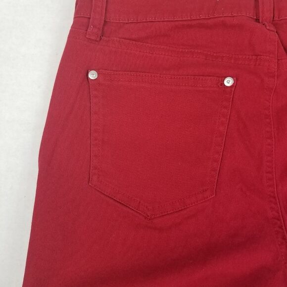 New Directions 44-Pocket Red Denim Jeans‎ Size 8 - Picture 5 of 7